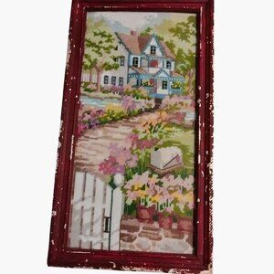 Framed Cross Stitch Completed Dimensions The Path Home 52022 Geri Geremia